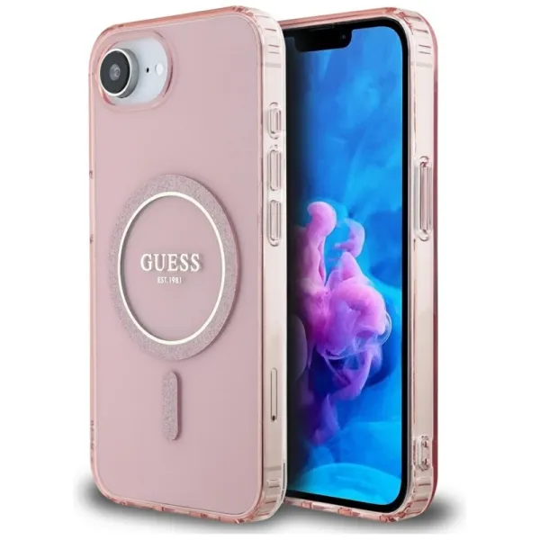 Guess IML Glitter Circle MagSafe - Case for iPh | Pirkti internetu — Megaluks