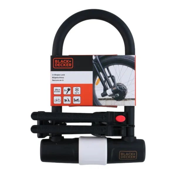 Black&Decker - Bicycle Lock / U-Lock 14x25 cm | Osta veebist — Megaluks