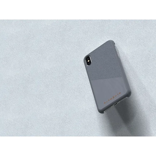 Nordic Elements Original Hel - Case for iPhone Xs Max with real maple wood (Mid Grey)