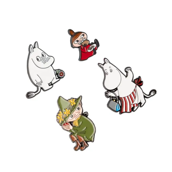 Moomins - Set of 4 Pins for Clothes or Backpack | Pirkti internetu — Megaluks