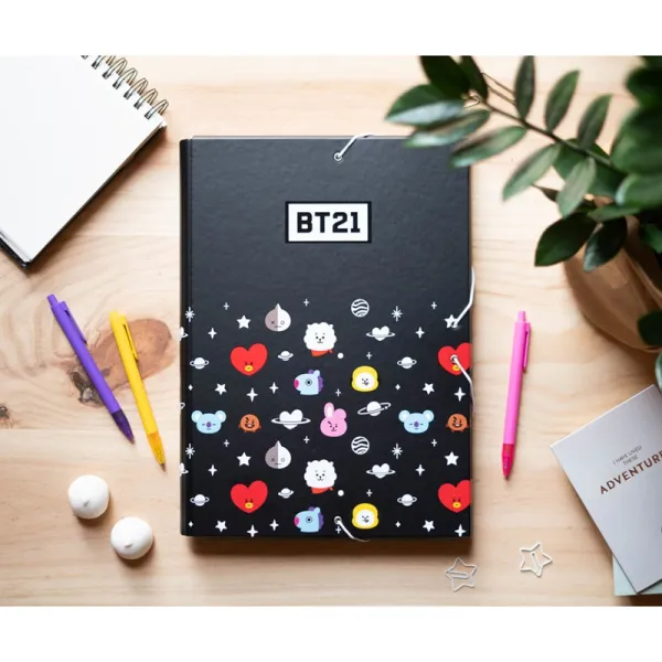BT21 - Folder/briefcase with elastic band | Buy online — Megaluks