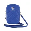 Guess Zip Quilted 4G - Phone bag (blue) | Pirkt tiešsaistē — Megaluks