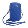 Guess Zip Quilted 4G - Phone bag (blue) | Pirkt tiešsaistē — Megaluks