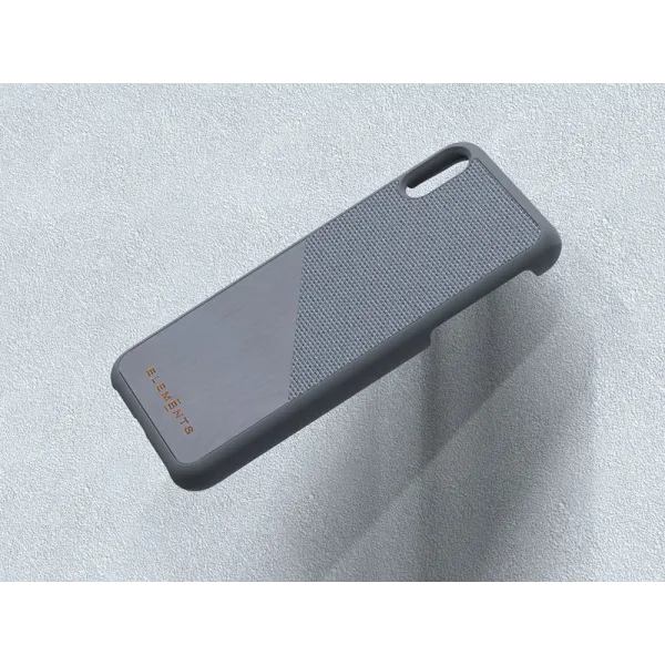 Nordic Elements Original Hel - Case for iPhone Xs Max with real maple wood (Mid Grey)