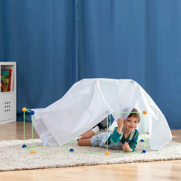 Lasten Linnoituksen Rakennussetti Builkitt InnovaGoods 155 Kappaletta (Kunnostetut Tuotteet B)