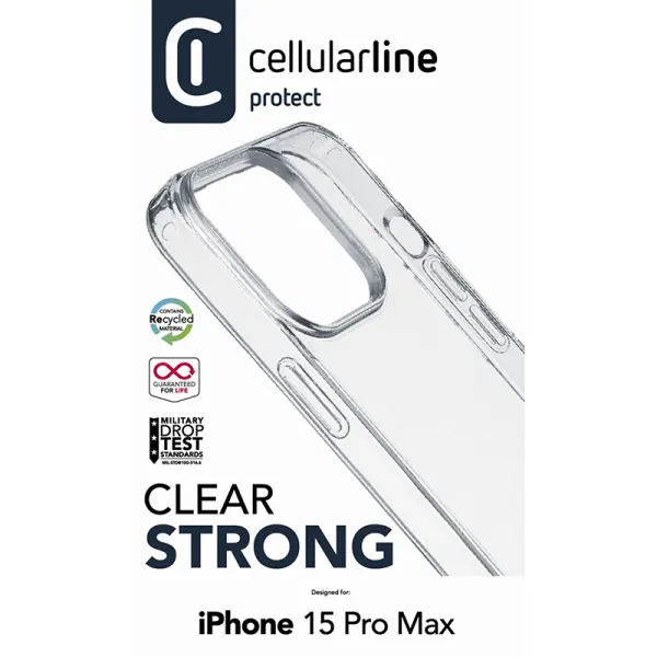 Cellularline Clear Strong - iPhone 15 Pro Max C | Pirkti internetu — Megaluks