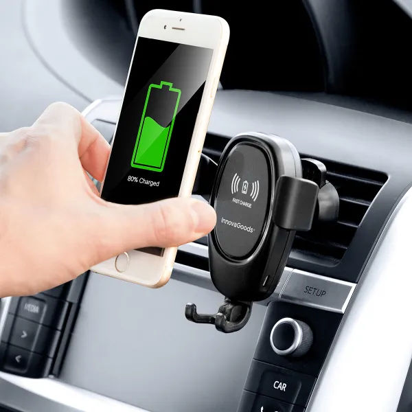 Juhtmevaba Laadijaga Mobiiltelefoni Hoidik Autodele Wolder InnovaGoods