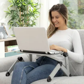 Adjustable Multi-position Laptop Table Omnible Iceberg V0103206 Aluminium (Refurbished A)