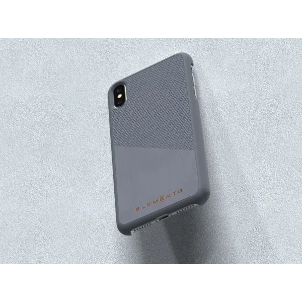 Nordic Elements Original Hel - Case for iPhone Xs Max with real maple wood (Mid Grey)