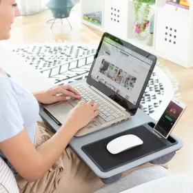 Kaasaskantav sülearvuti laud XL padjaga Deskion InnovaGoods