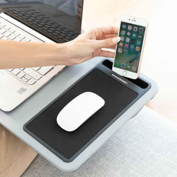 Kaasaskantav sülearvuti laud XL padjaga Deskion InnovaGoods