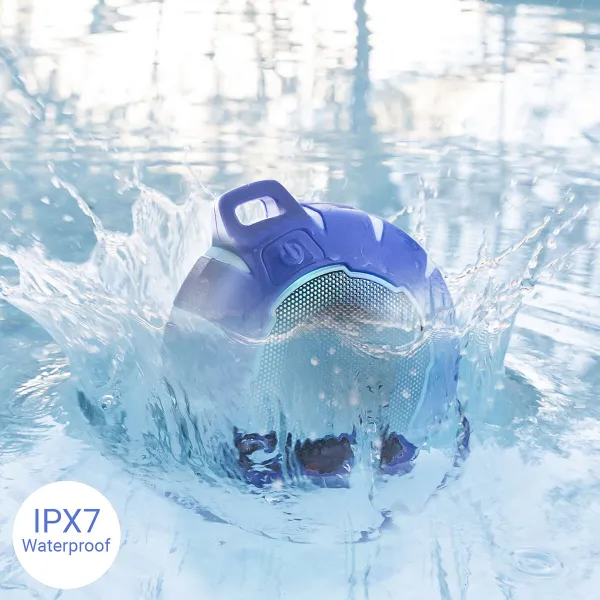 Беспроводной плавающий динамик со светодиодной подсветкой Floaker InnovaGoods Синий Чёрный (Пересмотрено B)