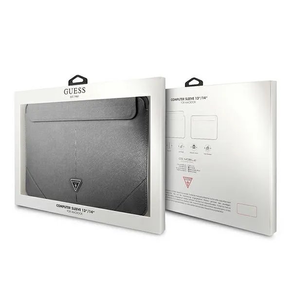 Guess Saffiano Triangle Logo Sleeve - Notebook  | Купить онлайн — Megaluks