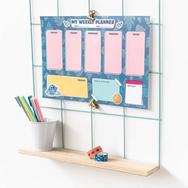 Disney Stitch - Weekly Planner 54 Pages A4 | Osta veebist — Megaluks