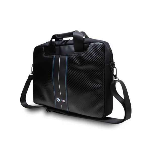 BMW Carbon Blue Stripes - 16" Notebook case (black | Osta veebist — Megaluks
