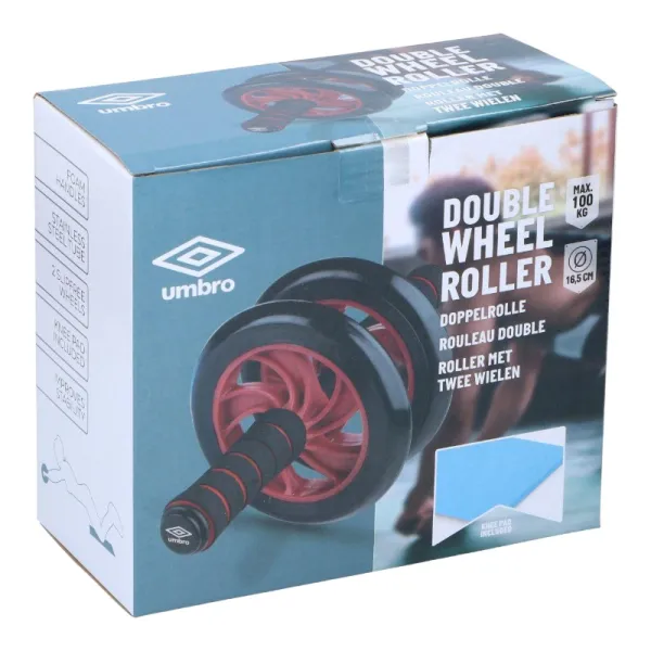 Umbro - Dual-wheel ab roller with mat (Red) | Pirkt tiešsaistē — Megaluks