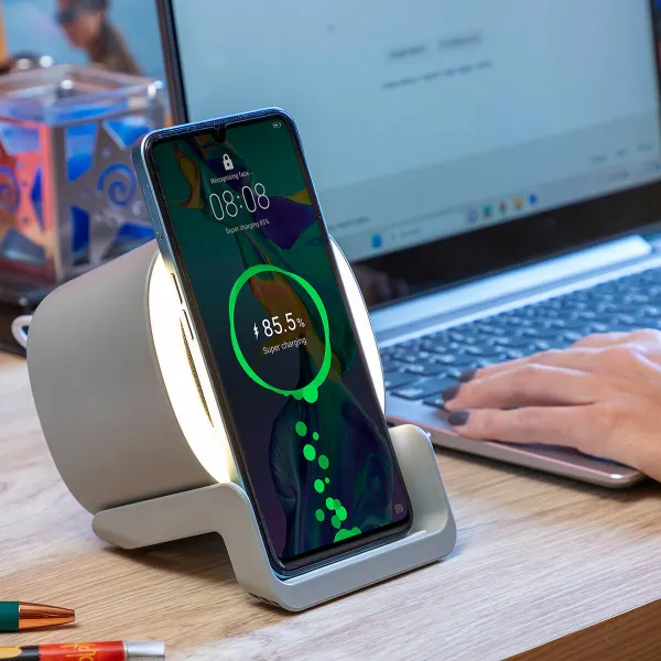 Langaton laturi-kaiutin LED-valolla Souwis InnovaGoods