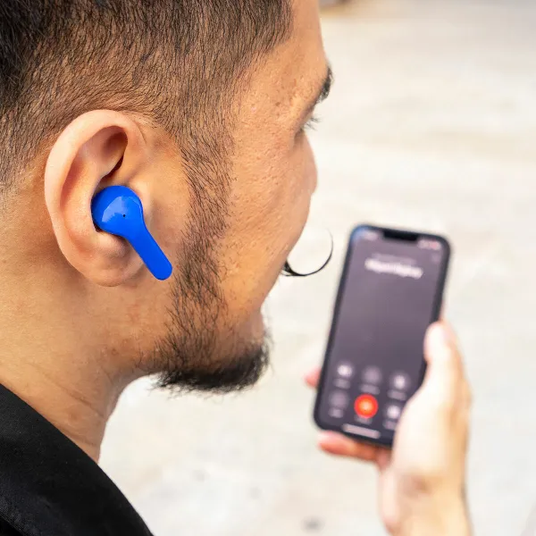 Bevielės ausinės su krovimo dėklu Blue InnovaGoods