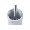 Tualetes Birste DKD Home Decor Pelēks Sudrabains Nerūsējošais tērauds Cements Scandi 10 x 10 x 40 cm