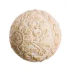 шары Декор Позолоченный Белый 10 x 10 x 10 cm (8 штук)
