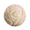 шары Декор Позолоченный Белый 10 x 10 x 10 cm (8 штук)