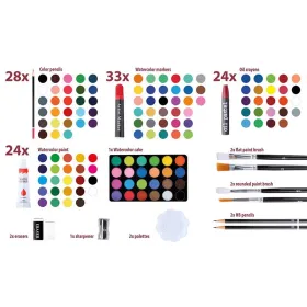 Artico - Art set for painting suitcase 145 piec | Pirkt tiešsaistē — Megaluks