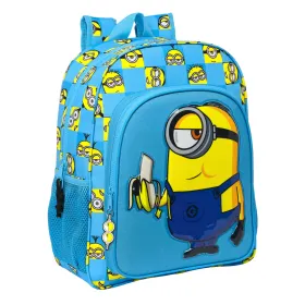 Школьный рюкзак Minions Minionstatic Синий 32 x 38 x 12 cm