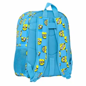 Школьный рюкзак Minions Minionstatic Синий 32 x 38 x 12 cm