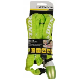 Dunlop - Bike lock with chain lock 120cm (Green | Osta verkosta — Megaluks
