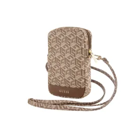 Guess Zip GCube Bottom Stripe - Phone bag (brow | Osta verkosta — Megaluks