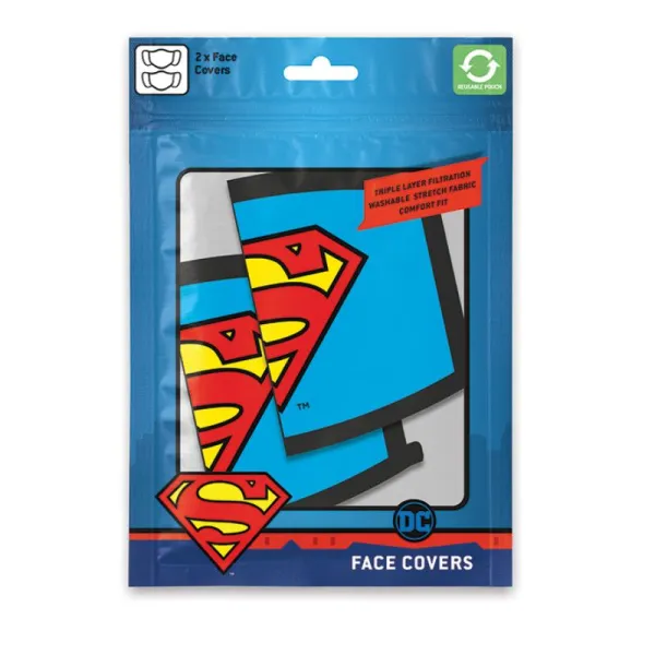 Superman - Protective mask with a triple filter | Osta verkosta — Megaluks