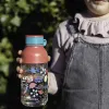 Quokka Ice Kids with strap - ecozen 430 ml water bottle with strap (Flowers)