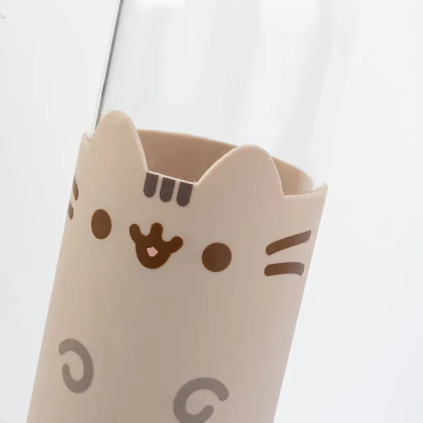 Pusheen - 500 ml Glass Water Bottle | Pirkti internetu — Megaluks