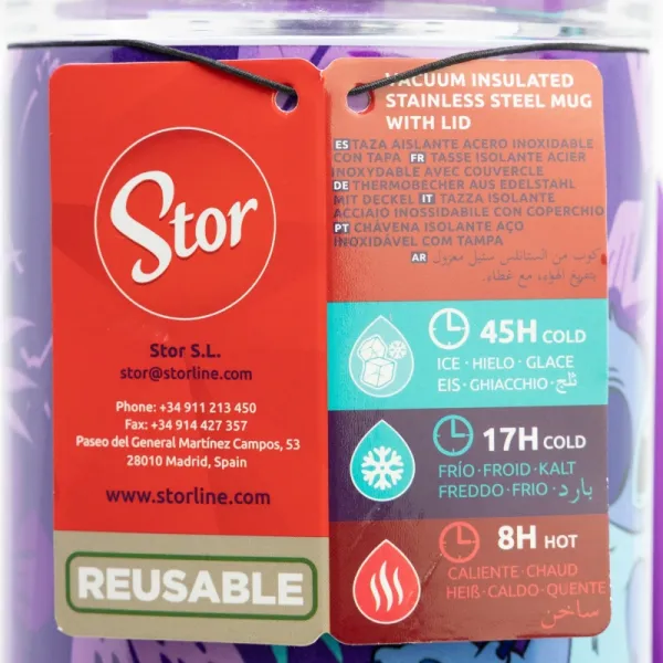 Termokrūze ar Vāciņu Stitch 940 ml