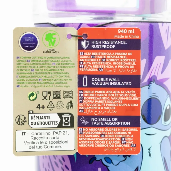 Termo-puodelis su dangteliu Stitch 940 ml