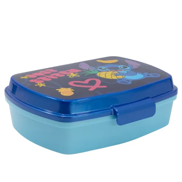 Sandwich Box Stitch Sweet Blue Lilac Polyester Rectangular 17 x 5,6 x 13,3 cm