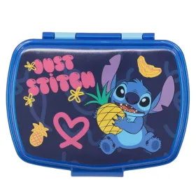 Sandwich Box Stitch Sweet Blue Lilac Polyester Rectangular 17 x 5,6 x 13,3 cm