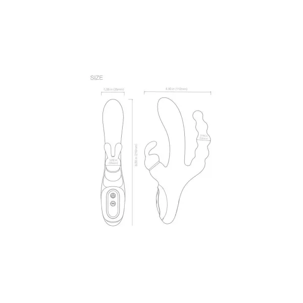 Dual Stimulation Vibe- vibraattori Diversual