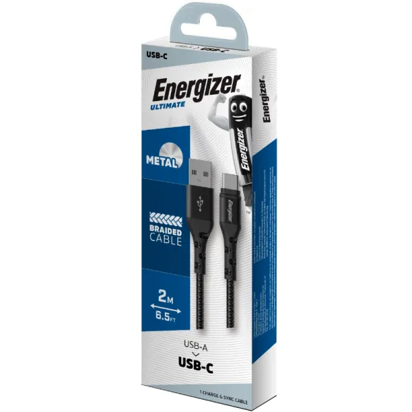 USB-C Kabelis Energizer C520CKBK 2 m