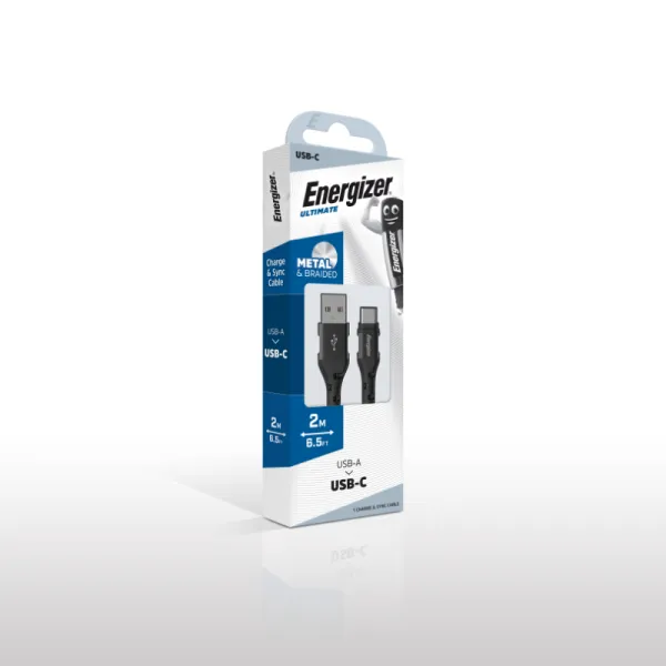 USB-C-kaabel Energizer C520CKBK 2 m