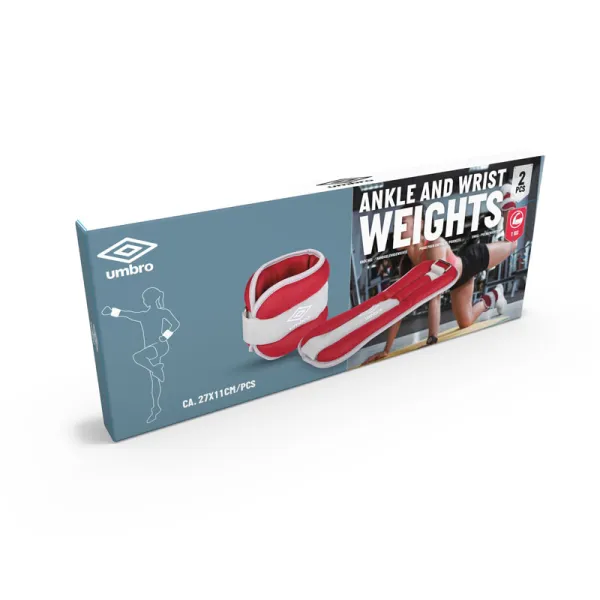 Ankle Weights Umbro 1 kg Red 2 Units
