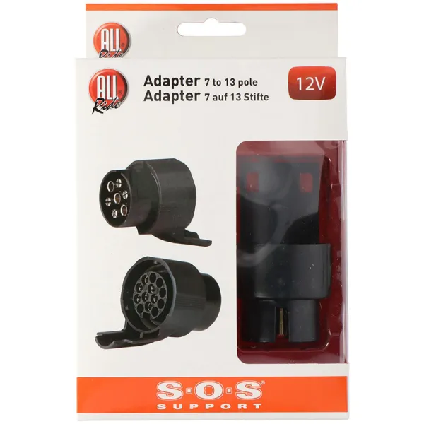 Trailer plug All Ride Plastic 12 V 7-13 pin