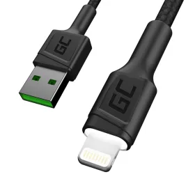 Lightning Cable Green Cell KABGC12 Black 2 m