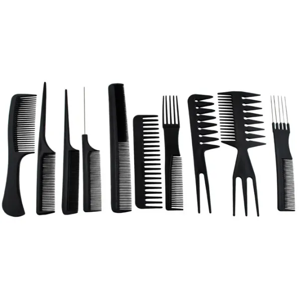 Hairdressing combs - set of 10