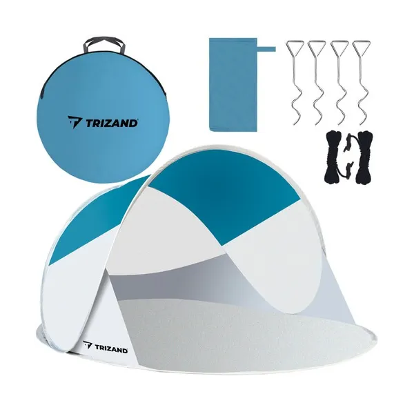 Beach tent 220x120x90cm - turquoise - gray | Buy online — Megaluks