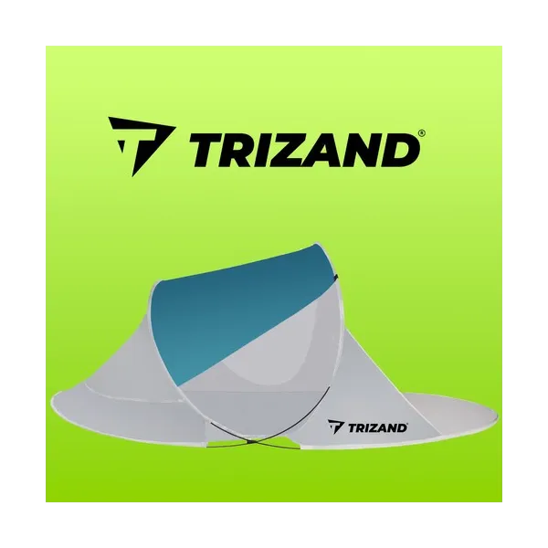 Beach tent 220x120x90cm - turquoise - gray | Buy online — Megaluks
