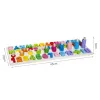 Wooden alphabet and numbers puzzle