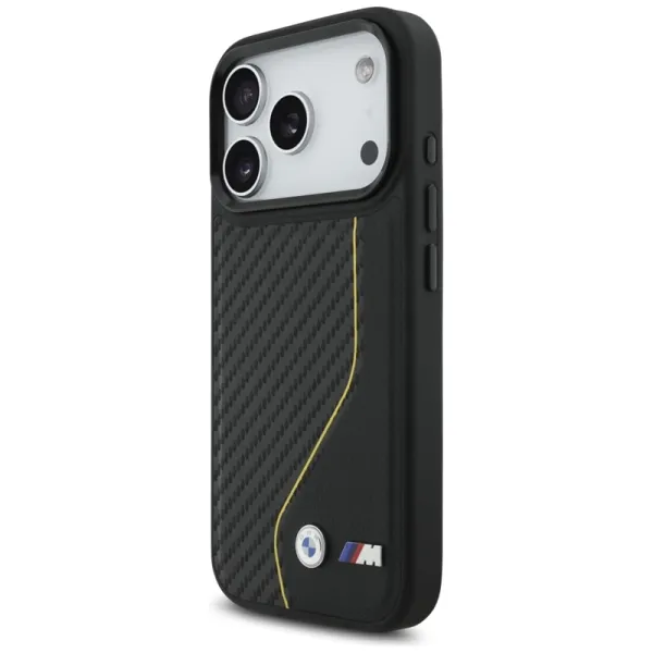 BMW M Carbon Line & Logo MagSafe - Case iPhone 17 Pro (yellow)