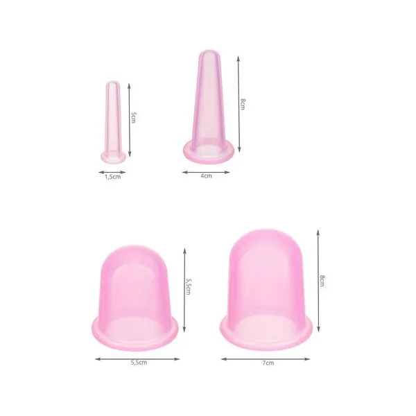 Chinese silicone cups with massager - set | Buy online — Megaluks