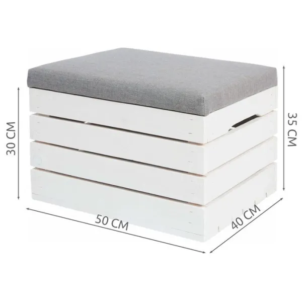 Wooden pouffe - chest | Buy online — Megaluks